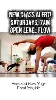 ⭐️ NEW CLASS ALERT! 🤸🏼‍♂️
7am Saturdays ⭐️
YOGA: Open Level Flow 🧘🏻‍♀️

Here and Now Yoga, Wellness & Arts Collective, 
22 Verbena Avenue, Floral Park, NY 🪷
#hereandnowyoga #newyogaclass #yogastudionearme #floralparkny #floralpark 🙏🏼