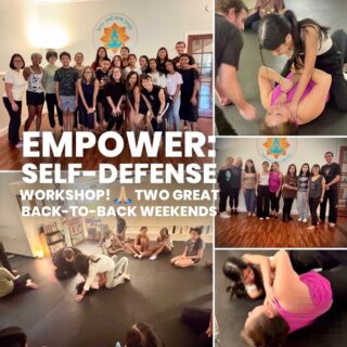 EMPOWER: Self-Defense Workshops! 🙏🏼 Two back-to-back weekends! Thank you all who came out! Some really great, hands-on and useful life-saving information. 💪🏼💪🏽💪🏻 Take it with you. Teach others. 
• Awareness: Physical / Gut feeling
• Distance / Situation 
• Use your voice / body language / stance
• Practical tools / maneuvers
• Do’s / Don’ts
Stay safe. Stay smart. Make it home for dinner. 
#hereandnowyoga #floralparkny #selfdefenseforwomen #selfdefense #floralpark