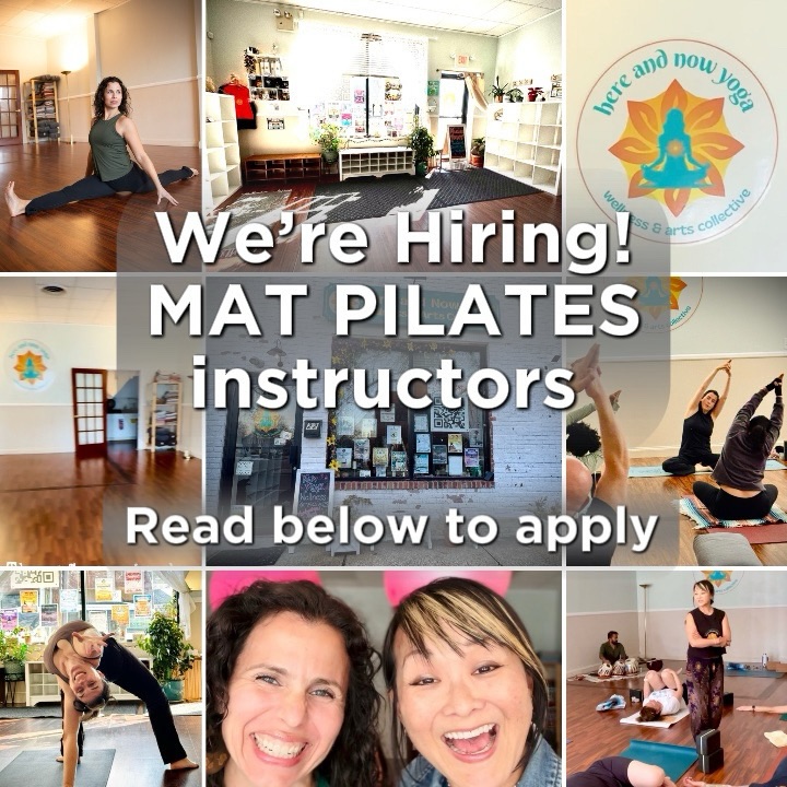 🌸 WE’RE HIRING! MAT PILATES INSTRUCTORS 🧘🏻‍♀️

We’re expanding our Mat Pilates offerings at Here & Now Yoga in Floral Park, NY and looking for instructors who bring strong teaching, good energy, and their own unique style to the room.

We’re a small, independent yoga, wellness & arts studio with a big heart and a warm community — and we’re looking for the right people to grow with us. 🩷

We’re conveniently located just steps from the Floral Park LIRR station, with complimentary parking for both our staff and students. Our beautiful studio is also ADA-compliant and fully accessible, making it a welcoming space for everyone. 🪷

Interested in joining our team?
Send us:

• Brief cover letter
• Résumé
• Social media handles
• 2–3 professional references

📩 info@hereandnowyoga.com

Here and Now Yoga, Wellness & Arts Collective, 
22 Verbena Ave., Floral Park, NY 🪷

#hereandnowyoga #matpilatesinstructor #werehiring #floralpark #floralparkny
😌🙏🏼🧘🏻‍♀️